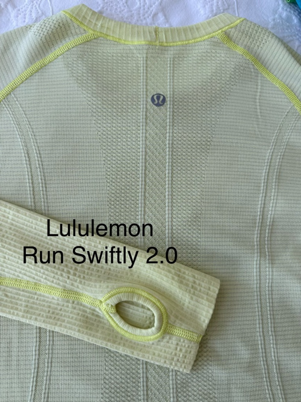 Lululemon Run Swiftly 2.0 Long Sleeve Top - Yellow